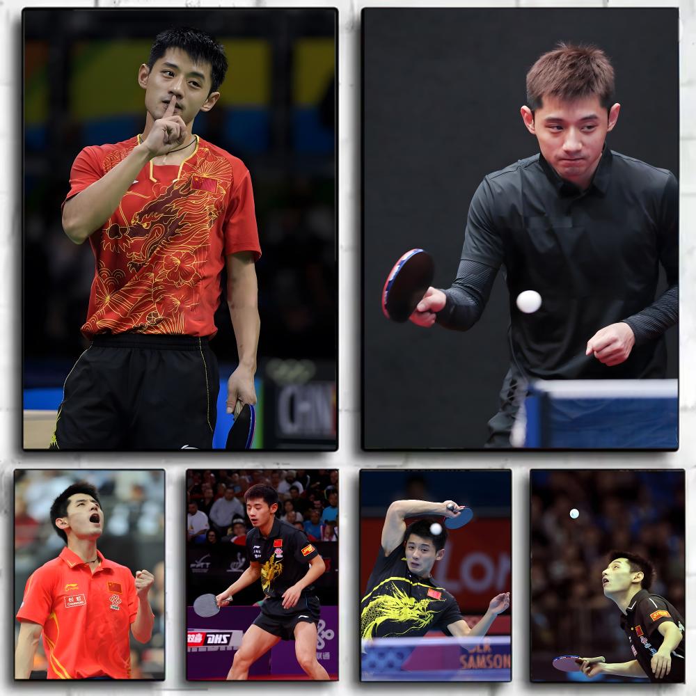 Affiche de tennis de table Zha - Table Tennis Zhang Jike avis et prix